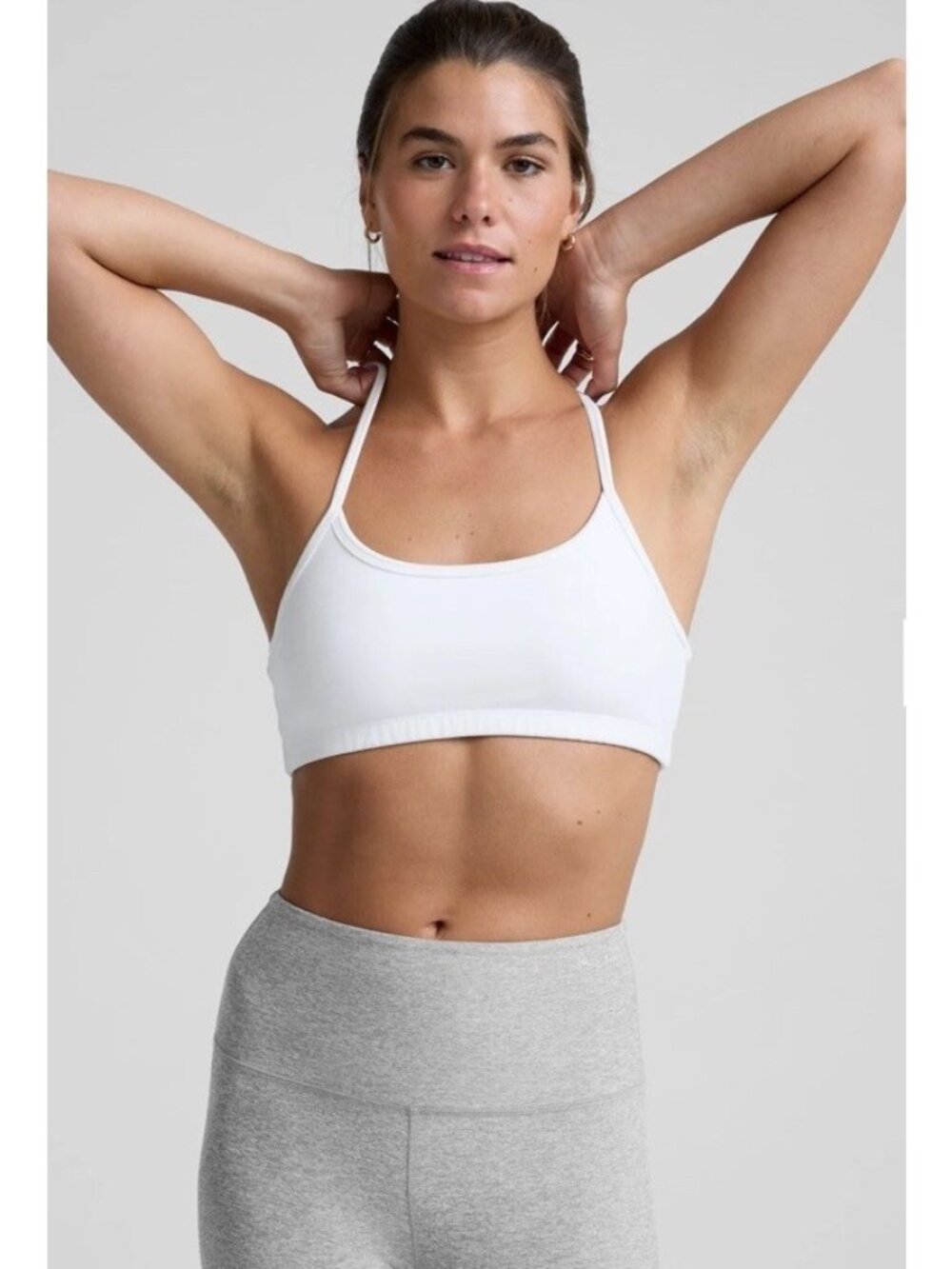 Women’s Beyond Yoga Spacedye Slim Cropped Racerback Tank Large Shelf Bra. Jj
